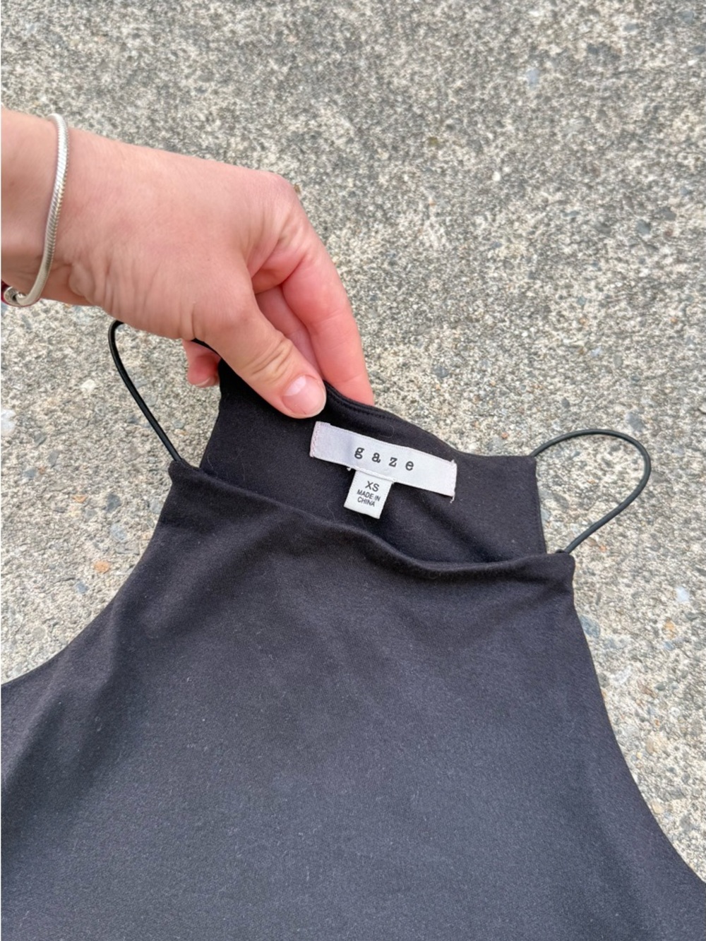 Gaze High Neck Racerback Cropped Tank Top Size XSmall - Picture 2 of 5